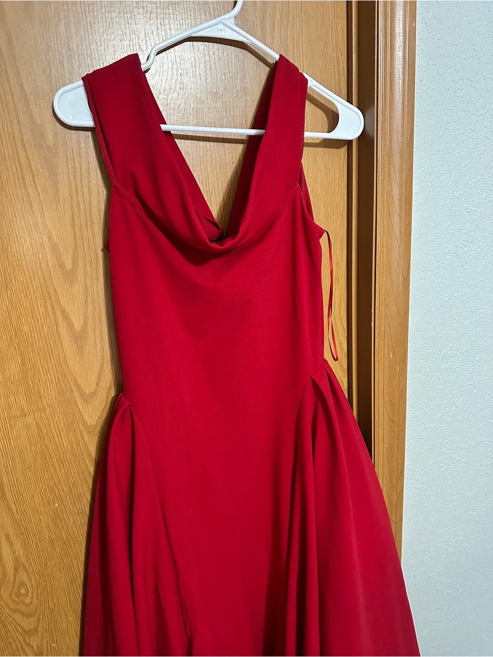 Fashion Nova Yara Off Shoulder Midi Dress-Red